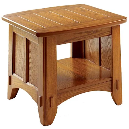 Small Bunching End Table with Shelf